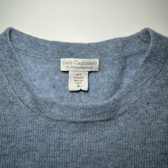 Oats cashmere size M blue top - Picture 2 of 4
